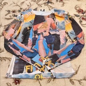 Fiorucci Colorful Graphic Long Sleeve Top seamless
